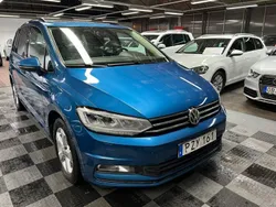 Blå Begagnad 2015 VW Touran Minibuss | 199 500 kr (Lite dyr)