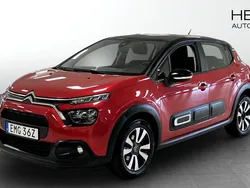 Röd (red) Begagnad 2022 Citroën C3 Shine Halvkombi | 169 900 kr (Marknadspris)