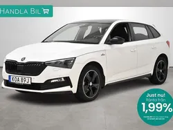 Vit Begagnad 2022 Skoda Scala Monte Carlo Halvkombi | 229 900 kr (Marknadspris)