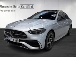 Silver Begagnad 2022 Mercedes C300e AMG Sedan | 479 900 kr (Dyr)