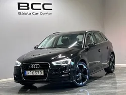 Svart Begagnad 2016 Audi A3 Sportback S-Line Halvkombi | 149 900 kr (Marknadspris)