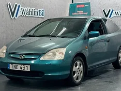 Blå Begagnad 2002 Honda Civic Halvkombi | 29 900 kr (Dyr)
