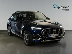 Navarrablå metallic Begagnad 2021 Audi Q5 Sportback S-Line SUV | 459 900 kr (Lite dyr)