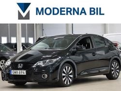 Svart Begagnad 2015 Honda Civic Sport Halvkombi | 129 400 kr (Marknadspris)