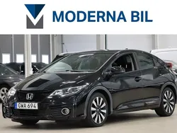 Svart Begagnad 2015 Honda Civic Sport Halvkombi | 139 400 kr (Lite dyr)