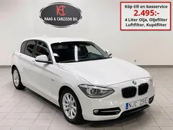 Vit Begagnad 2013 BMW 118 Sport Line Halvkombi | 99 000 kr (Bra pris)