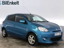 Ljusblå Begagnad 2013 Mitsubishi Space Star Kombi | 58 900 kr (Marknadspris)