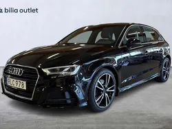 Svart Begagnad 2017 Audi A3 Sportback S-Line Halvkombi | 169 900 kr (Marknadspris)