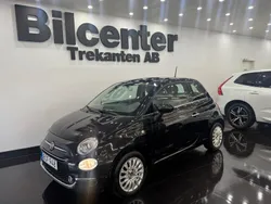 Svart Begagnad 2016 Fiat 500 Lounge Halvkombi | 79 900 kr (Marknadspris)