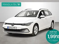 Vit Begagnad 2021 VW Golf VIII Kombi | 269 900 kr (Marknadspris)
