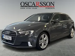 Grå Begagnad 2018 Audi A3 Sportback Sport Halvkombi | 164 900 kr (Marknadspris)