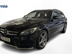 Svart Begagnad 2017 Mercedes C200 AMG line Kombi | 289 000 kr (Lite dyr)