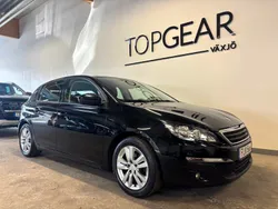 Svart Begagnad 2014 Peugeot 308 Active Halvkombi | 74 900 kr (Marknadspris)