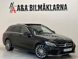 Svart Begagnad 2016 Mercedes C220 AMG Kombi | 209 900 kr (Marknadspris)