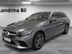 Grå Begagnad 2019 Mercedes C220 AMG line Kombi | 269 900 kr (Marknadspris)