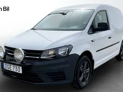 Vit Begagnad 2018 VW Caddy Basis Minibuss | 109 000 kr (Marknadspris)