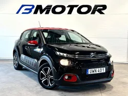 Svart Begagnad 2018 Citroën C3 Halvkombi | 99 900 kr (Marknadspris)