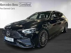 Svart Begagnad 2022 Mercedes C220 AMG Kombi | 429 900 kr (Marknadspris)