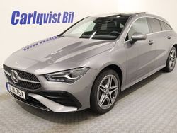 Mörkgrå (selenitgrå metallic) Begagnad 2024 Mercedes CLA250e Shooting Brake AMG Kombi | 449 000 kr (Dyr)