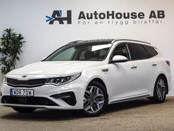 Vit Begagnad 2019 Kia Optima Hybrid 3 Sedan | 194 000 kr (Marknadspris)
