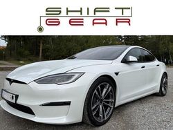 Pearl white | kräm premium med valnöt Begagnad 2023 Tesla Model S Long Range AWD Halvkombi | 725 000 kr