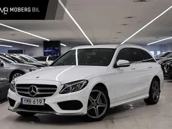 Vit Begagnad 2018 Mercedes C220 AMG line Kombi | 184 900 kr (Bra pris)