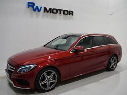 Röd Begagnad 2017 Mercedes C220 AMG Kombi | 259 800 kr (Marknadspris)