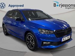 Blå Begagnad 2024 Skoda Fabia Monte Carlo Halvkombi | 224 000 kr (Marknadspris)