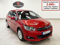 Röd Begagnad 2016 Citroën C4 PureTech Halvkombi | 129 000 kr (Dyr)