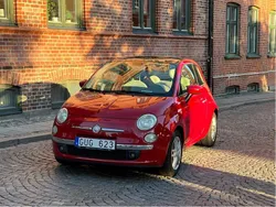 Röd Begagnad 2008 Fiat 500 Lounge Halvkombi | 50 000 kr (Marknadspris)