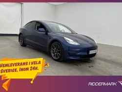 Blå Begagnad 2021 Tesla Model 3 Long Range Sedan | 269 800 kr (Bra pris)