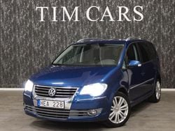 Blå Begagnad 2008 VW Touran Highline Minibuss | 39 999 kr (Lite dyr)