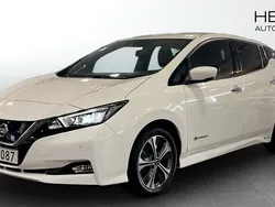 Vit (white) Begagnad 2018 Nissan Leaf Tekna Halvkombi | 140 000 kr (Marknadspris)