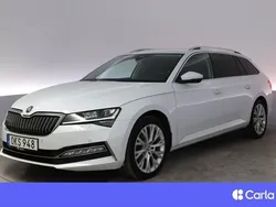 Vit Begagnad 2022 Skoda Superb Business Line Kombi | 267 900 kr (Bra pris)