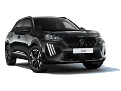 Svart Ny 2024 Peugeot 2008 Allure SUV | 239 900 kr (Marknadspris)