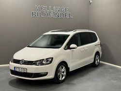 Vit Begagnad 2015 VW Sharan Minibuss | 114 900 kr (Marknadspris)