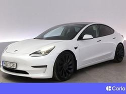 Vit Begagnad 2021 Tesla Model 3 Performance Sedan | 345 900 kr (Marknadspris)