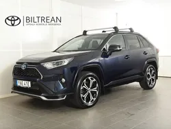 Blå (blå metallic) Begagnad 2021 Toyota RAV4 Hybrid Style SUV | 429 500 kr (Marknadspris)