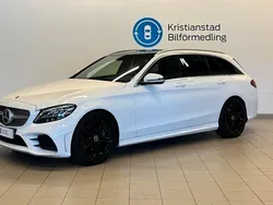 Vit Begagnad 2018 Mercedes C220 AMG line Kombi | 259 900 kr (Lite dyr)