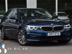 Blå Begagnad 2018 BMW 520 Sport Line Kombi | 227 900 kr (Marknadspris)