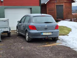 Grå Begagnad 2008 Peugeot 307 Halvkombi | 27 000 kr (Marknadspris)