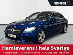 Blå Begagnad 2019 Mercedes C200 AMG line Sedan | 269 900 kr (Lite dyr)
