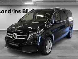 Svart Begagnad 2022 Mercedes V250 Avantgarde Minibuss | 599 000 kr (Marknadspris)