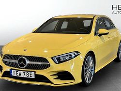 Gul (yellow) Begagnad 2023 Mercedes A200 AMG line Halvkombi | 314 900 kr (Dyr)