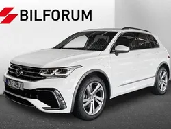 Vit Begagnad 2021 VW Tiguan R-line SUV | 336 900 kr (Marknadspris)