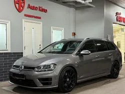 Grå (limestone grey metallic) Begagnad 2015 VW Golf VII R Kombi | 219 000 kr (Marknadspris)