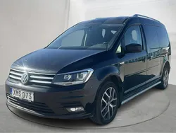 Svart Begagnad 2017 VW Caddy Minibuss | 199 000 kr