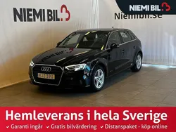 Svart Begagnad 2019 Audi A3 Sportback Proline Halvkombi | 199 900 kr (Marknadspris)