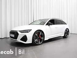 Glaciärvit metallic Begagnad 2024 Audi RS6 Performance Kombi | 1 399 500 kr (Marknadspris)