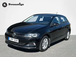 Svart Begagnad 2019 VW Polo Halvkombi | 144 700 kr (Marknadspris)
